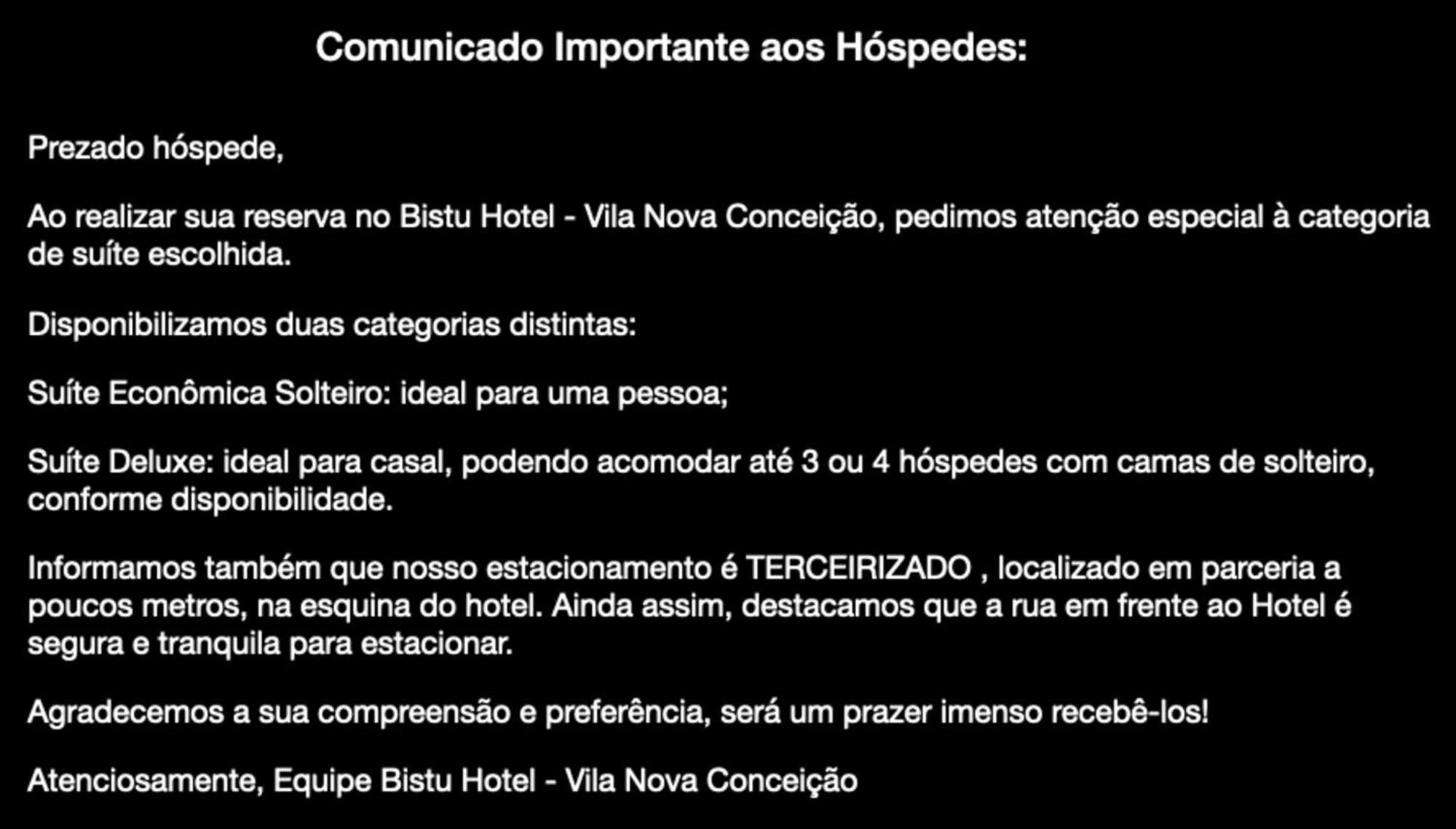 Bistu Hotel - Vila Nova Conceicao São Paulo Exteriér fotografie